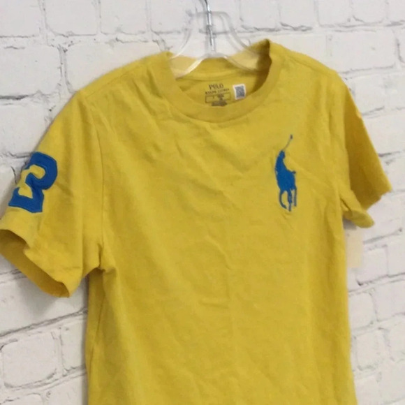 Polo Ralph Lauren Yellow Short Sleeve Top size 7 - Picture 2 of 4